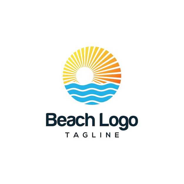 beach logo design