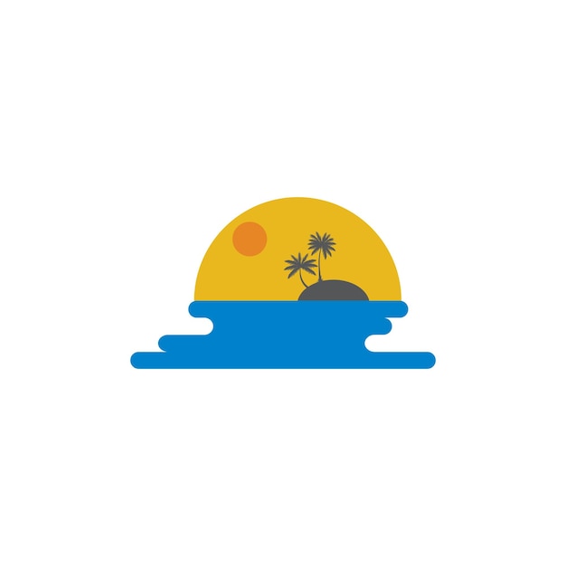 Beach logo design