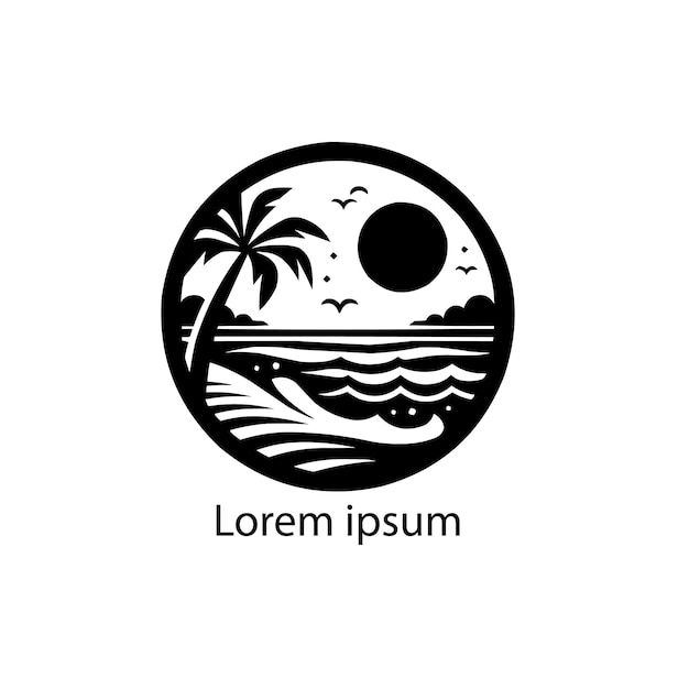 Beach logo desing