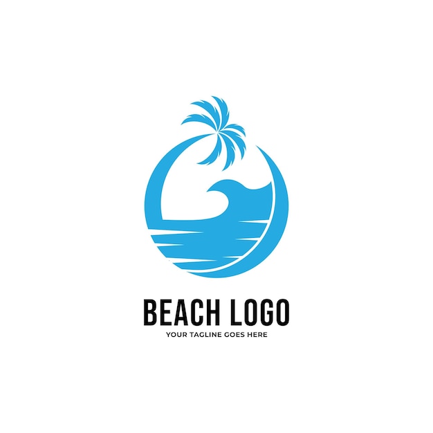 Beach Logo icon vector template.