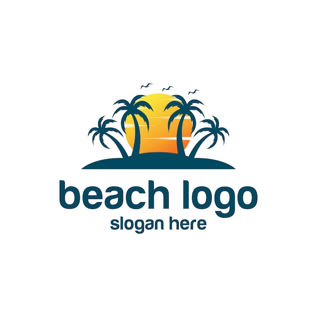 Beach logo vettori