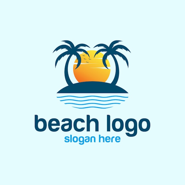 beach logo vectors