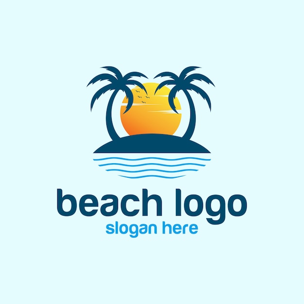 Beach logo vettori