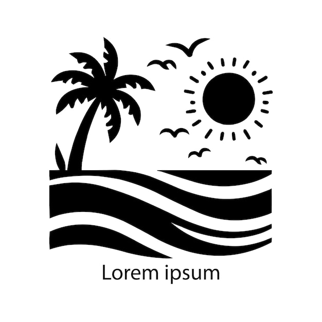 beach logo for your brand