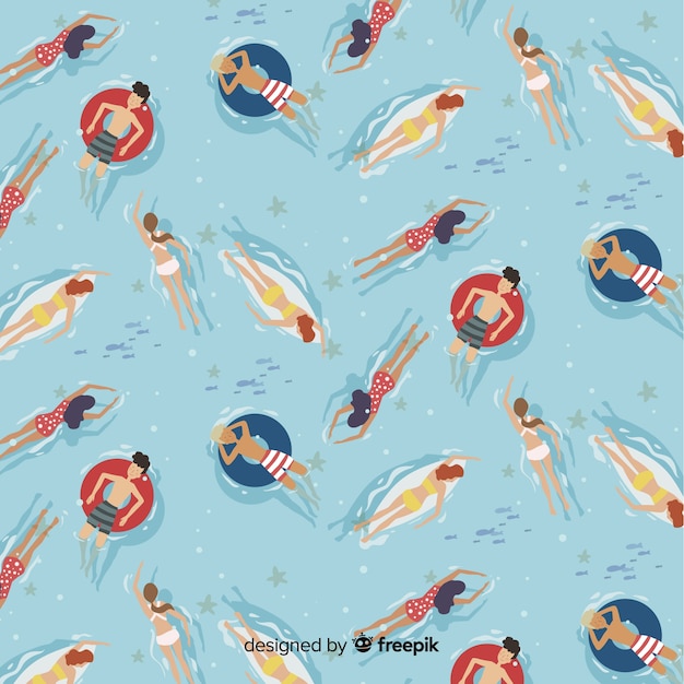 Vector beach pattern