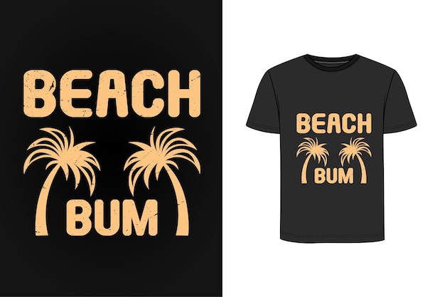 Пляжный ретро винтажный дизайн футболки