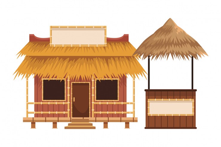 Vector beach summer cartoon