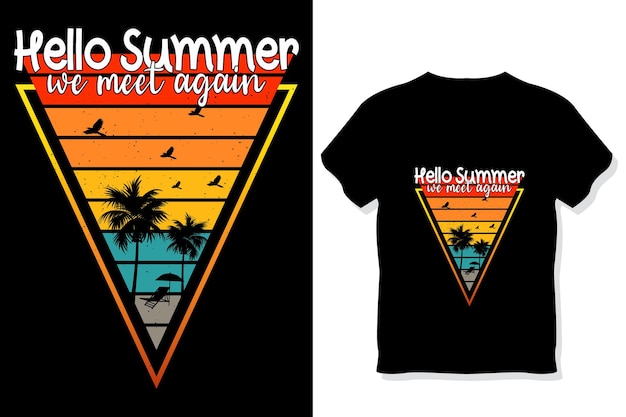 Beach Summer t shirt Design Vector Family Vacation T shirt Graphic Summer Sun T shirt Design