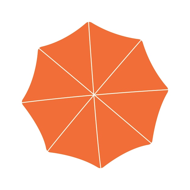 Vector beach sun umbrella