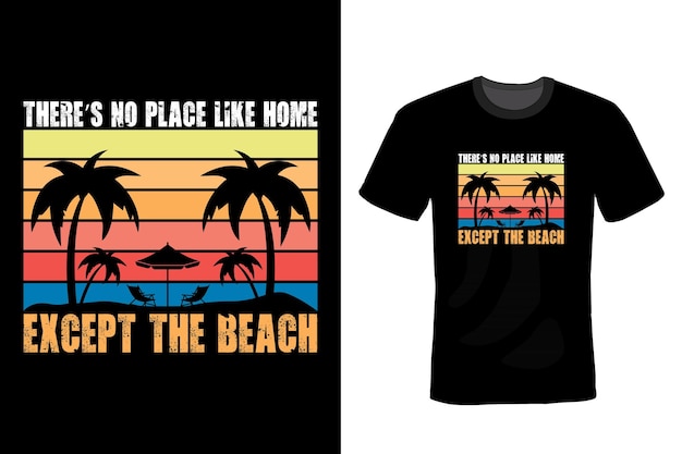 Beach T shirt design typography vintage