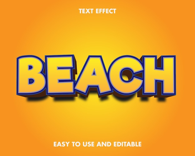 Beach Text Effect.