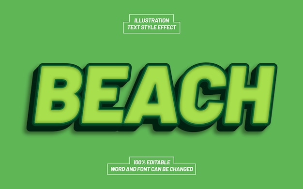 Beach Text Style Effect