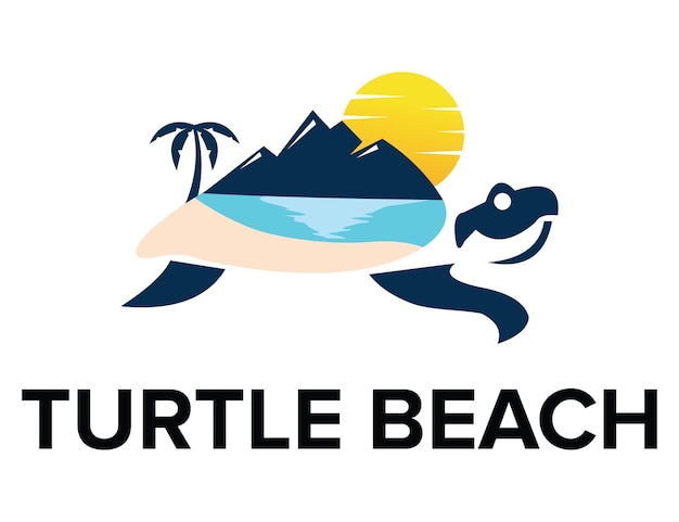 beach turtle logo