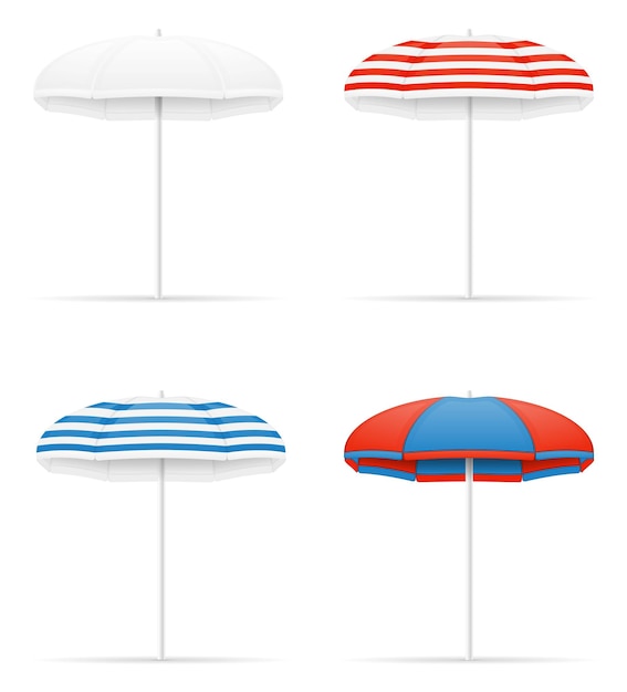 Vector beach umbrella stock vector illustration