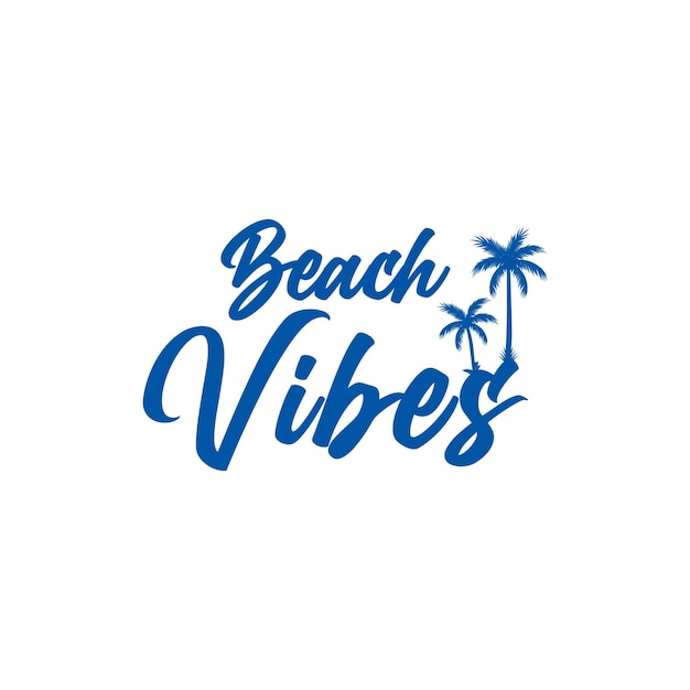 Beach vibes logo design