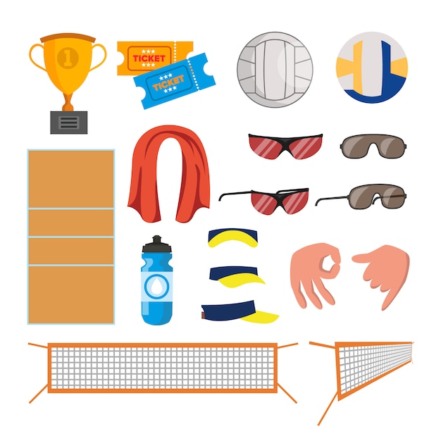 Beachvolleybal pictogrammen