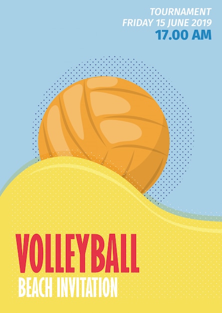 Beachvolleybal sport poster