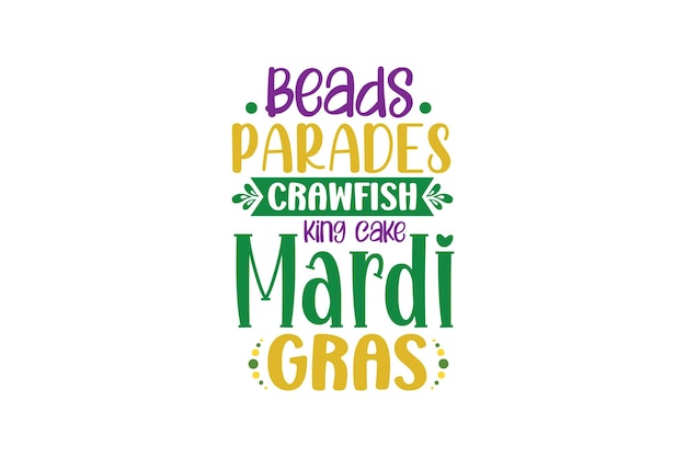 mardi gras beads king cake crawfish pajama set
