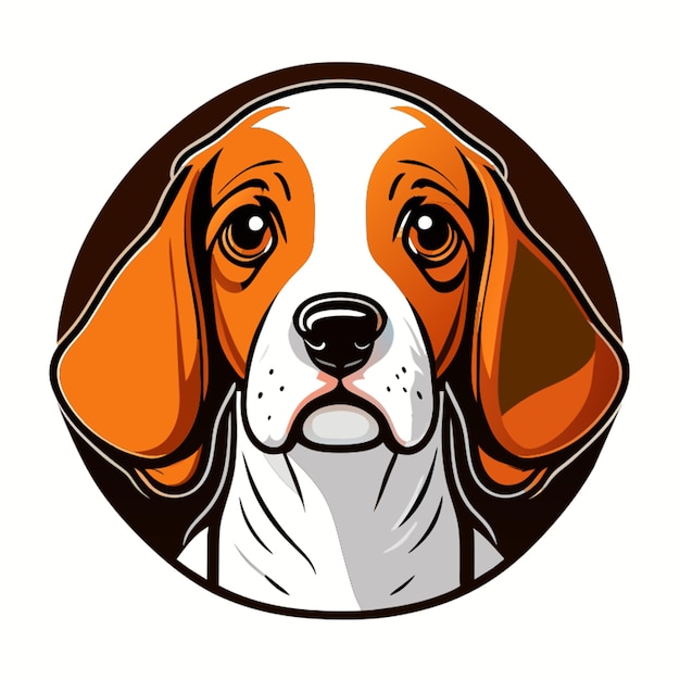 a beagle dog vector illustration cartoon