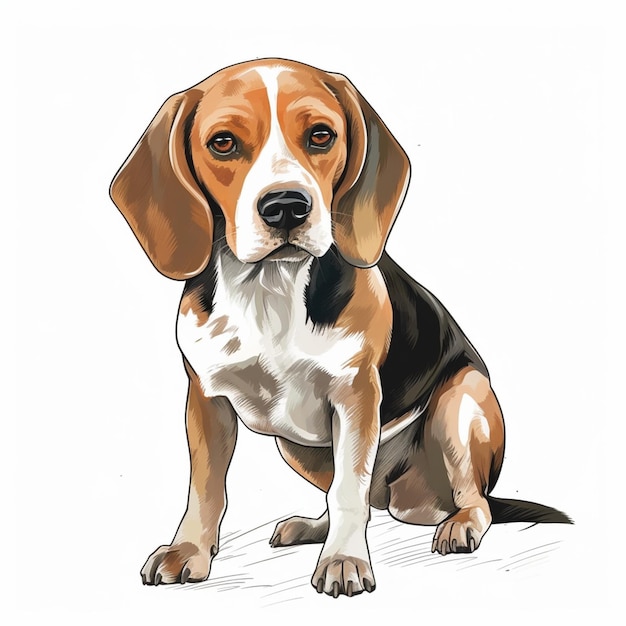 Premium Vector | Beagle dog vector