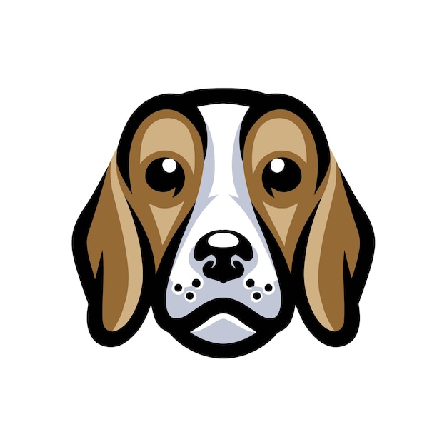 Vector beagle head