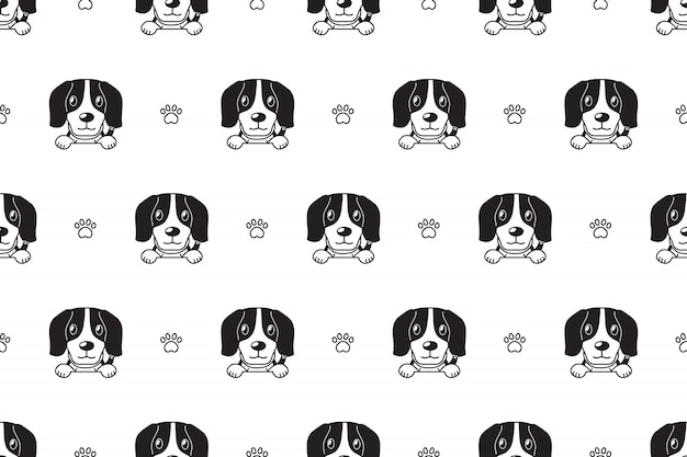 Beagle hond naadloze patroon