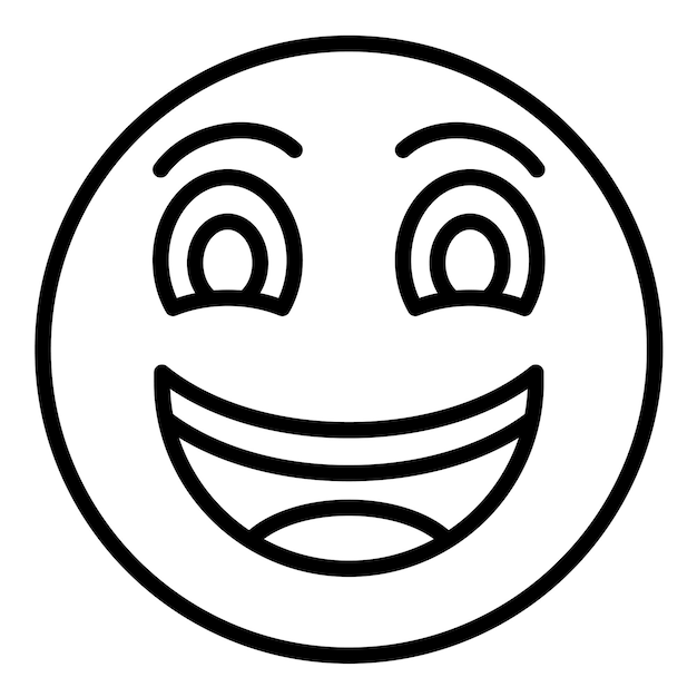 Beaming Face with Smiling Eyes Vector Illustration Style