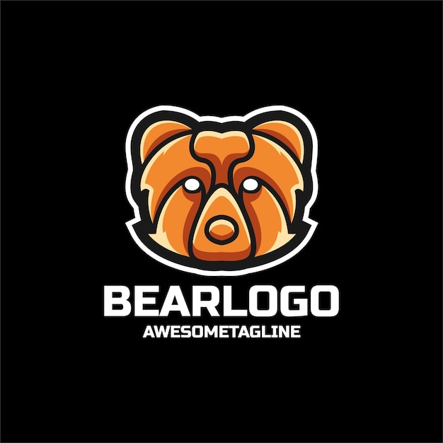 Bear Colorful Logo Design