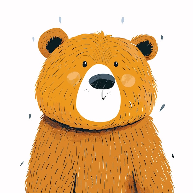 Bear cute vector