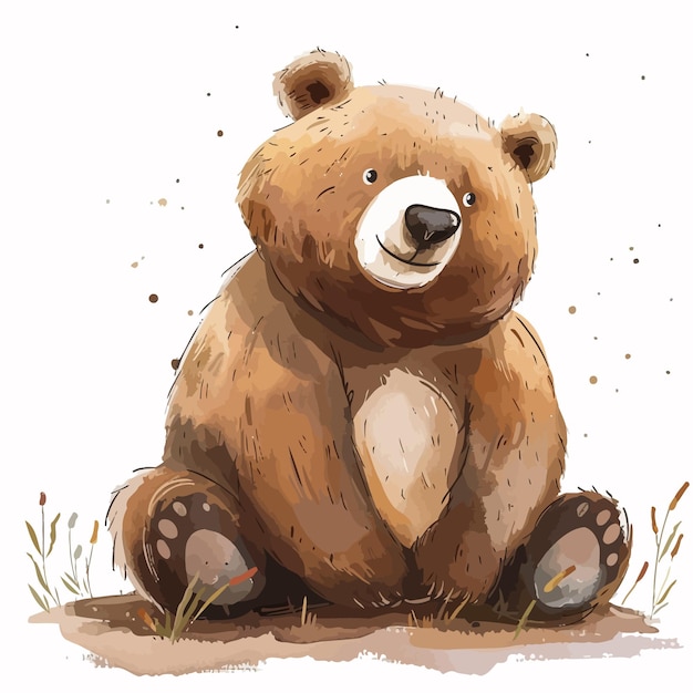 Bear cute vector