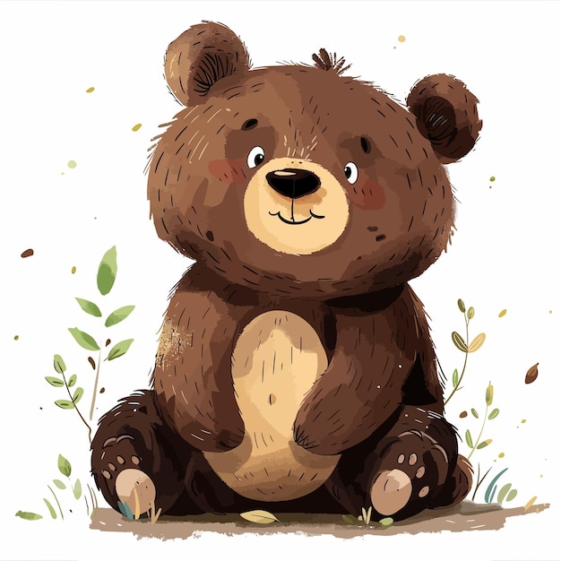 Bear cute vector