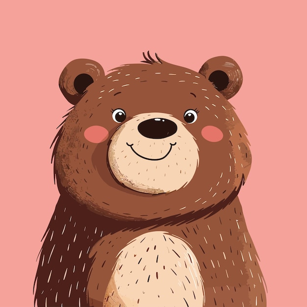 Bear cute vector