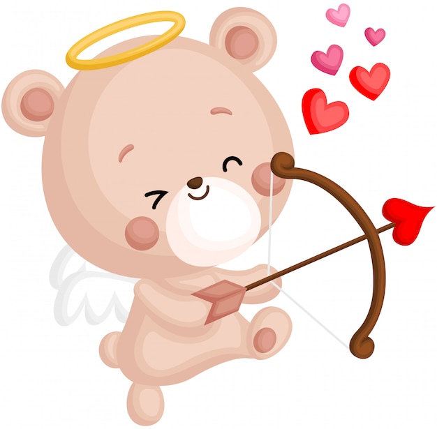 Bear en cupid arrow