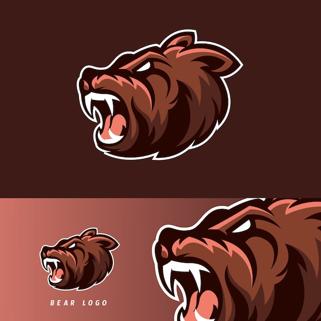 Bear esport gaming mascotte embleem