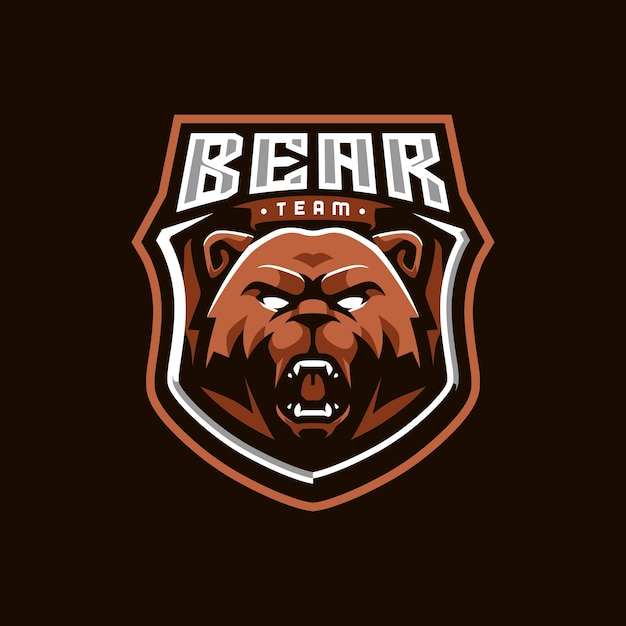 벡터 bear esport 로고