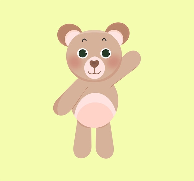 Orso aviatore della foresta orso bambino orso kawaii simpatico orsetto