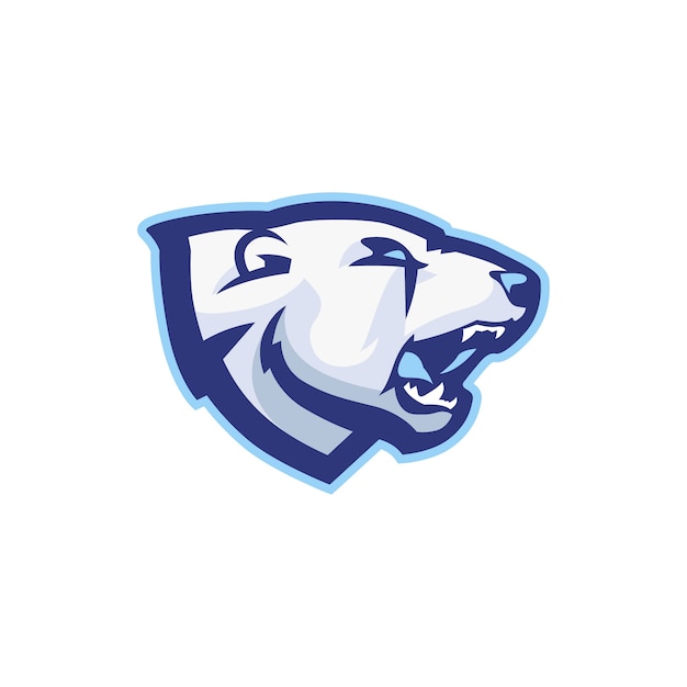 Логотип bear head для команды esport gaming