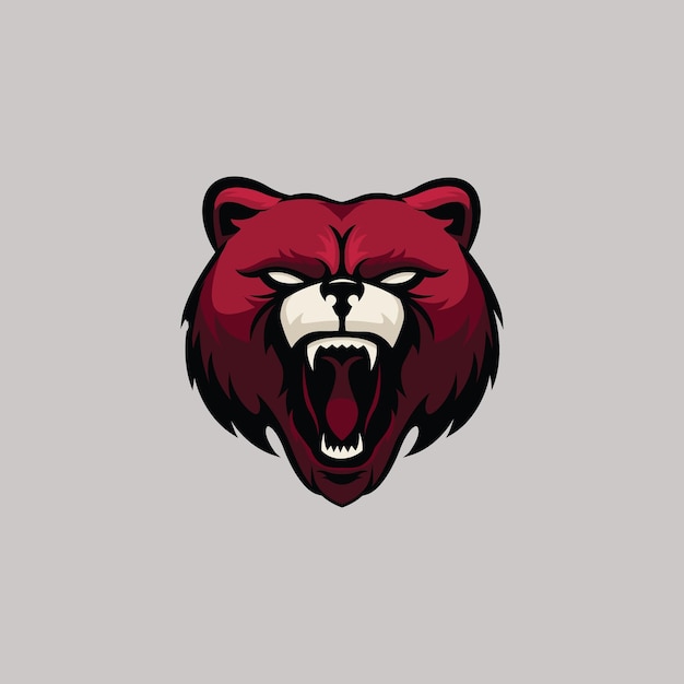 Vector bear head logo vector