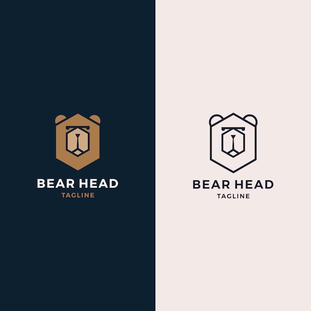 Bear head logo