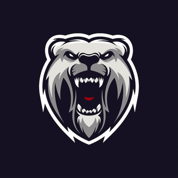 Bear head logo