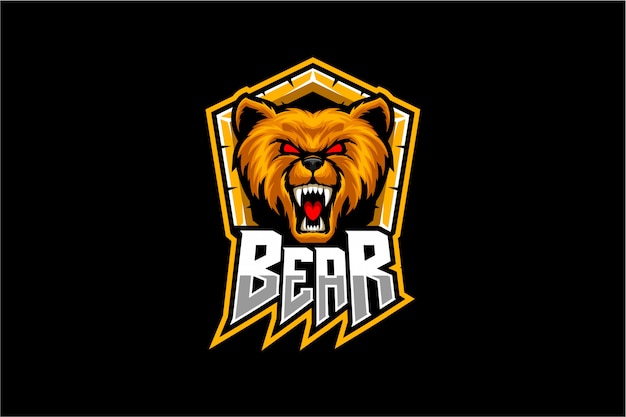 Bear head vector mascot