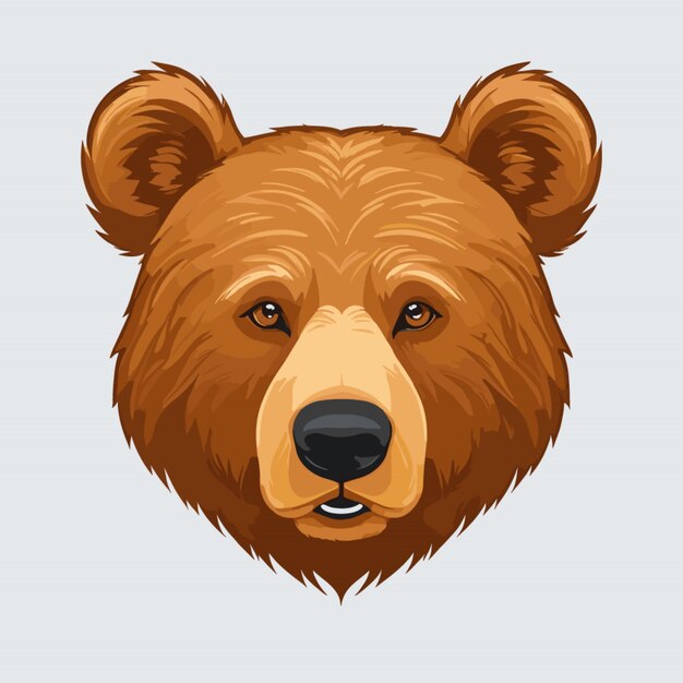 Vector bear head vector