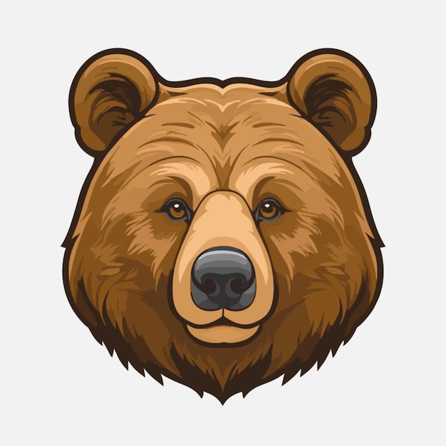 Bear head vector