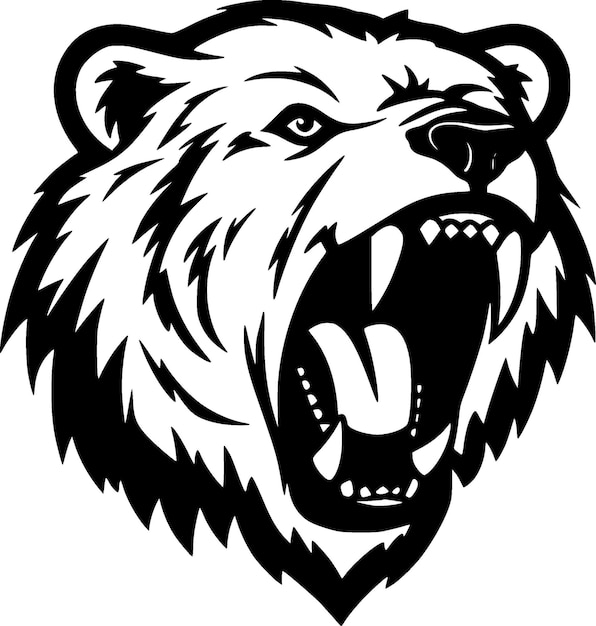 Медведь Высококачественный векторный логотип Векторная иллюстрация идеально подходит для графики футболок