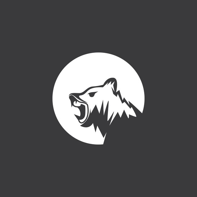 Bear Icon And Symbol Vector Template Illustration