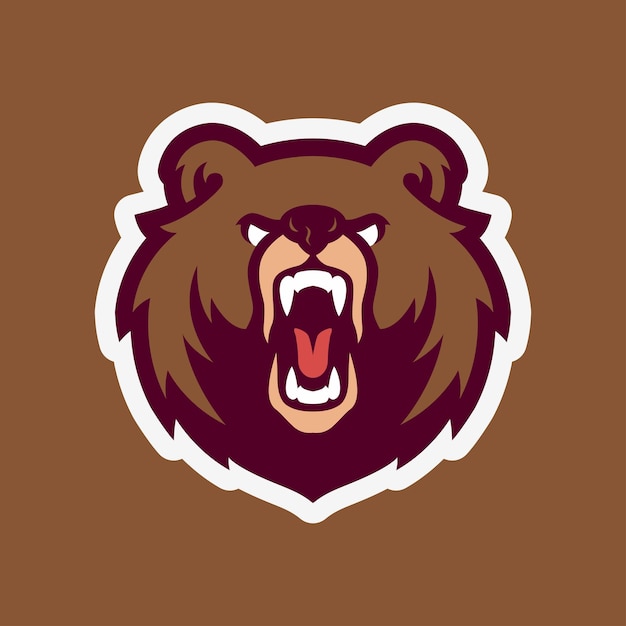 Premium Vector | Bear illustration mascot logo design