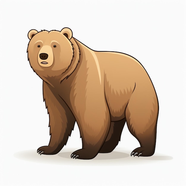 Вектор Медведь изолирован на прозрачном фоне