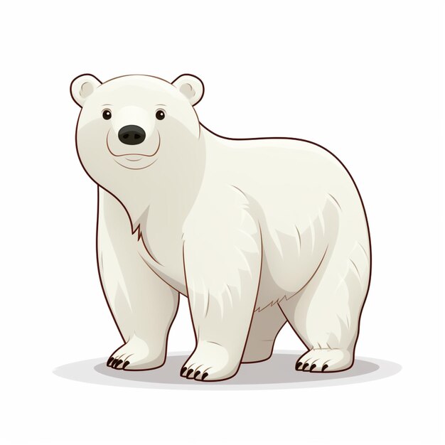 Vector bear isolated on transparent background