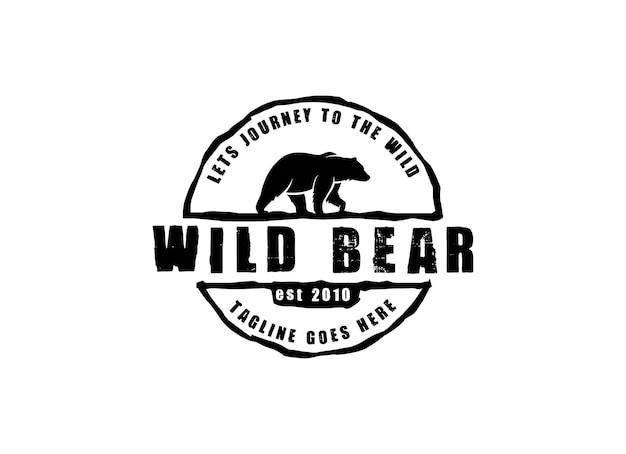 bear logo design for your projects
