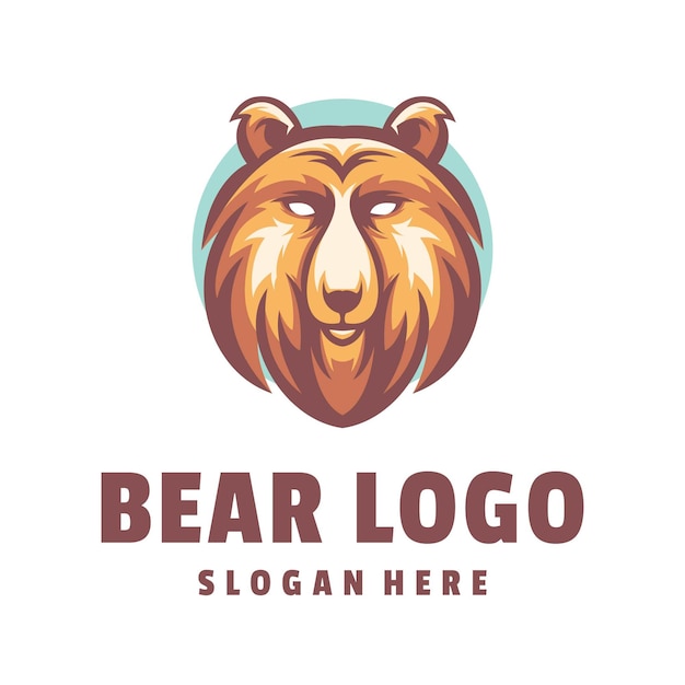 Vettore orso logo design